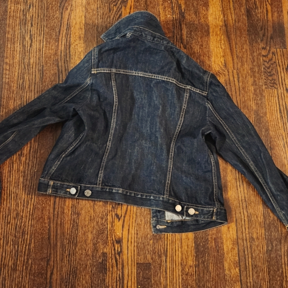 Banana Republic Blue Jean/Denim  jacket womens M Two Front Pockets 99% Cotton